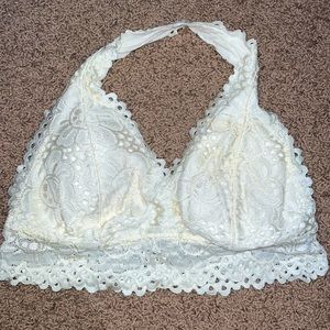 Cream AERO Lace Bra